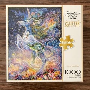 Unicorn glitter puzzle, Buffalo Games ‘Soul of a Unicorn’ 1000 piece puzzle